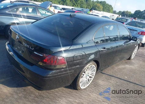2007 BMW 750Li z USA, uszkodzony, nr VIN WBAHN83527DT75009